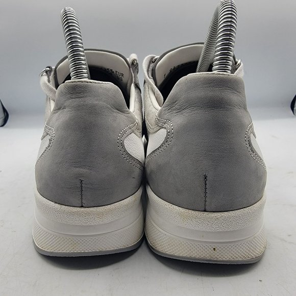 Mephisto Womens 8 Ruby Gray Metallic Leather Nubuck Sneakers Shock Absorber - Picture 6 of 12